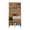 Ver imagem 5 de Armário de Cozinha Compacto Zen 3 Portas 1 Gaveta Freijó e Soft