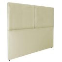 Ver imagem 1 de Cabeceira Modular Estofada para Cama Luxo Clean Corino Rbl:solteiro Tradicional/bege