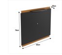 Ver imagem 2 de Painel para Tv até 40 Polegadas Verona 90cm - Via Nossa - Preto e Cedro