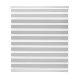 Persiana Rolo Zebra Bando 2,00 X 2,50  Branco Double Vision - 1