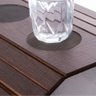Esteira de Sofá Porta Copos e Controle 43x32 cm Madeira Marrom - 4