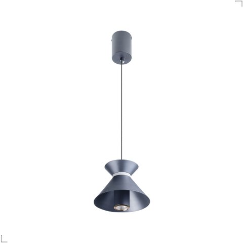 Luminária Pendente Plus Led 3000k Luz Quente 7w Bivolt Grafite