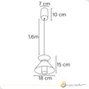 Ver imagem 5 de Luminária Pendente Plus Led 3000k Luz Quente 7w Bivolt Grafite