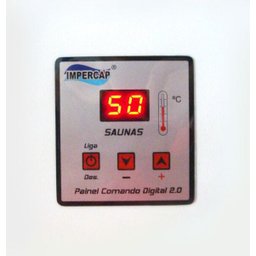 Sauna Vapor Elétrica 14kw Inox já com Comando Digital Impercap - 220v Trifásico - 4