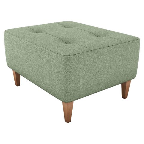 Puff para Sala 62 Cm Piva Tecido Boucle F494 Oliva Milani Store