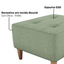 Ver imagem 5 de Puff para Sala 62 Cm Piva Tecido Boucle F494 Oliva Milani Store