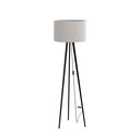 Ver imagem 2 de Luminária Abajur Tripé de Chão Sala de Estar Pés em Aço Industrial Luxo Londres - Offwhite