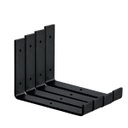 Ver imagem 1 de Kit com 4 Mão Francesa Invertida 20cm Prateleira Industrial