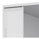 Ver imagem 3 de Guarda-roupa com Espelho 3 Portas e Pés Royale Branco Acetinado - Gelius Móveis