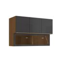 Ver imagem 1 de Armário de Cozinha Aéreo 4 Portas (1 Porta de Vidro) 120cm T651 Vibra Kappesberg