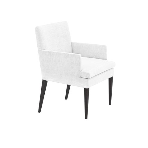 Cadeira de Jantar Germany Retro Suede Branco Dominic Decor