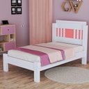 Ver imagem 6 de Cama de Solteiro 100% MDF 117x95,8cm Marina Branco/Azul/Rosa