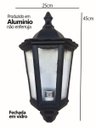 Ver imagem 4 de Arandela Colonial Clássica Meia Face 3 Vidros em Alumínio Preto