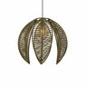 Lustre Pendente Pétala Boho Corda Náutica Sala Quarto:verde Musgo - 3