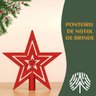 Kit 100 Bolas Vermelho Mista Lisas Glitter Decoração Enfeite Árvore Natal Ponteira (brinde) Luvinco - 7