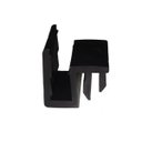 Ver imagem 1 de Guia deslizante para trilho inferior de box de vidro temperado - Preto