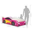 Ver imagem 4 de Cama Carro Menina Rosa Solteiro