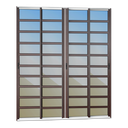 Ver imagem 1 de Porta Correr c/Trav.4F.Móv.210x200 Elite c/Fecho Autom V.Ref.Mix Corten Brimak