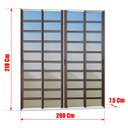 Ver imagem 4 de Porta Correr c/Trav.4F.Móv.210x200 Elite c/Fecho Autom V.Ref.Mix Corten Brimak