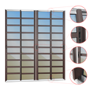 Ver imagem 3 de Porta Correr c/Trav.4F.Móv.210x200 Elite c/Fecho Autom V.Ref.Mix Corten Brimak