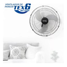 Ventex Parede Tex6 Ventilador Oscilante Max Turbo Preto - 5