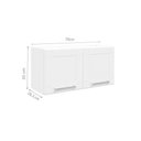 Ver imagem 3 de Kit de Cozinha Modulada 4 Peças Múltipla (2 Armários + 1 Balcão + 1 Paneleiro) C4P80 Branco/