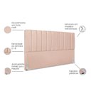 Ver imagem 4 de Cabeceira Estofada King Carla 195cm Linho Rose