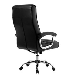 Cadeira de Escritório Presidente Genebra Preta Mola Ensacada Conforsit 4650 - 4 Cadeira de Escritório Presidente Genebra Preta Mola Ensacada Conforsit 4650 - 4