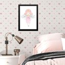 Ver imagem 1 de Quadro Infantil Fadinha Estrelinha 24x18cm - com Vidro:madeira Branca