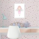 Ver imagem 2 de Quadro Infantil Fadinha Estrelinha 24x18cm - com Vidro:madeira Branca