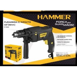 Furadeira de Impacto 700w Hammer Mandril 13mm 2900 Rpm 110v - 110v - 2