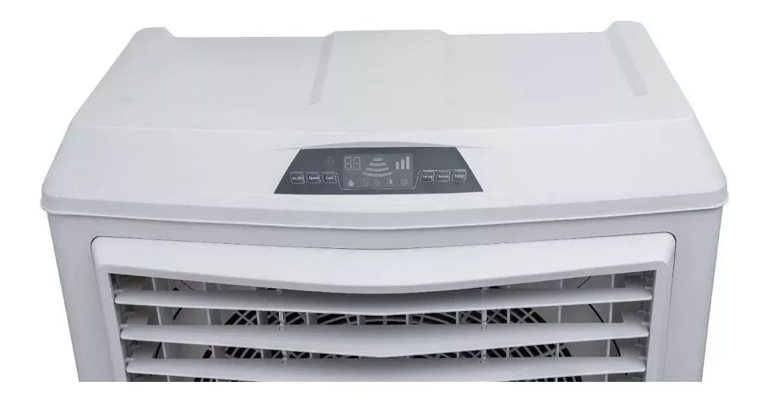 Climatizador Ar Portátil Umidificador Purificador Ventilador Branco Com Rodinhas 100 Litros 110 V /  - 6