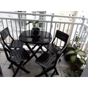 Ver imagem 2 de Mesa de Canto Dobrável Plástico Resistente Jsn Desenho do Tecido Das Cadeiras:liso;cor:marrom