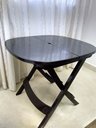 Ver imagem 1 de Mesa de Canto Dobrável Plástico Resistente Jsn Desenho do Tecido Das Cadeiras:liso;cor:marrom
