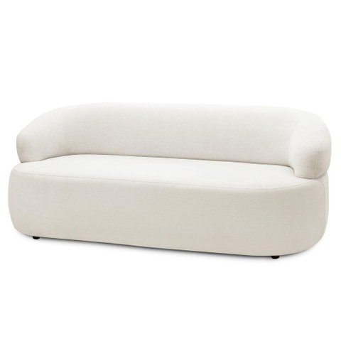 Sofá 3 Lugares Living 170cm Conka F05 Bouclê Off White