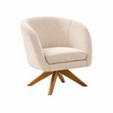 Ver imagem 2 de Kit com 02 Poltronas Afrodite Base Giratória Madeira Eucalipto