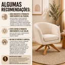 Ver imagem 5 de Kit com 02 Poltronas Afrodite Base Giratória Madeira Eucalipto