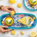 Ver imagem 3 de Bandeja Retangular Rasa Pequena Flower &amp; Lemon em Melamina -39,5x16,5xh2,5 Cm- Guzzini