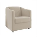 Ver imagem 3 de Kit 2 Poltronas Decorativa Ana Suede Pés Cromado - Pallazio Marsala