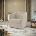 Ver imagem 2 de Kit 2 Poltronas Decorativa Ana Suede Pés Cromado - Pallazio Marsala
