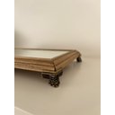 Ver imagem 2 de Bandeja Espelhada de Madeira Envernizada - Retangular para Lavabo / Bar / Sala