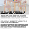 Conjunto Mesa Infantil com 4 Cadeiras Multicolorida:rosé - 4