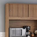 Ver imagem 4 de Armário de Cozinha Ceara 5 Portas 1 Gaveta Atualle Cor Canelato 3d Off White