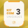 Kit Bandeja para Docinhos e Brigadeiro em Mdf Branco Redonda com Pés Desmontáveis com 3 - 6