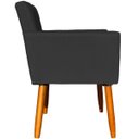 Ver imagem 5 de Kit 4 Poltrona para Sala Recepção Consultório Cadeira Nina Suede Cores Pés Palito