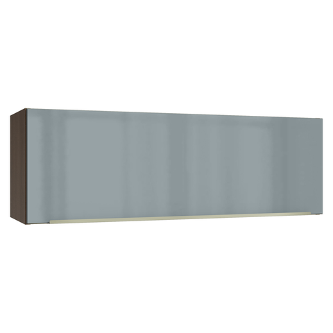 Armário Aéreo 100 cm 1 Porta Basculante Rustic/Cinza Lux Madesa
