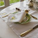 Ver imagem 2 de Kit 2 Guardanapo + 2 Jogo Americano Amalfi Limão Siciliano em Linho