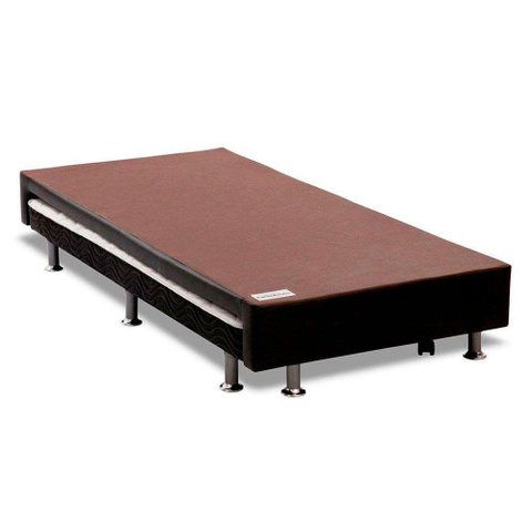 Cama Box Base c/Auxiliar Solteiro Revolution Courano Nero Black (88x188) - Ortobom