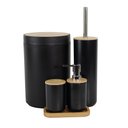 Ver imagem 1 de Conjunto P/ Banheiro C/5pcs Preto Life - Mood