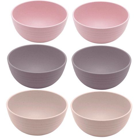 Jogo de Cumbucas Sortidas Pequenas 12x6cm para Sobremesa Petiscos Frutas 6 Peças